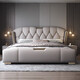 Jian Xin Einfache moderne leichte Luxus -Lederbett Doppelbett 1,8 Meter 2 Meter Hochzeitsbett Hauptschlafzimmer Queen -Bett 3532