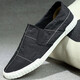 DICK LANE Dick Renne brand cloth shoes men 2025 new one-foot canvas shoes breathable lazy casual men shoes old Beijing cloth shoes men all black 42