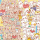 
100 pictures without repeating Korean version of cute rabbit bear stickers little bear rabbit girl heart INS cartoon decorative stickers Monkey Dafu collection 100 pictures TZ13803