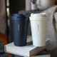 Lock Lock (Lock/Lock) Treffen Sie die Yuanqi -Isolierung und die kalte Kaffeetasse Bounce Cover Männer und Frauen Schönheit Wasser 400 ml Black LHC3271BLK Blue 400ml