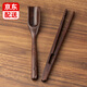 Yijuke 2-piece set wooden tea clip tea spoon Kung Fu tea tweezers tea cup clip tea leaf clip tea set accessories teaspoon tea clip tea spoon tea clip + tea spoon