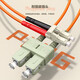 Biyaz Telecom Grade Fiber Optic Jumper SC-LC (UPC) 3 mètres 5 Pack OM2 Multi-mode Dual-Core Duplex Fiber Optic Câble Émetteur-récepteur JX35
