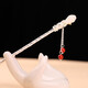 Jiangnan's first national style, magnolia flower, agate tassel, silver-plated hairpin, jade Hanfu headdress, ancient style coiled hairpin, step-shaking hairpin for women, hairpin