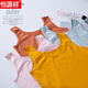 Hengyuanxiang chaleco señoritas algodón de algodón de algodón sospechero de verano base tejido sin mangas de verano ropa exterior de verano casual de estilo de estilo delgado + negro frío 2xl 175 peso recomendado 120-130 jin [jin iguala 0.5 kg]
