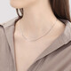 Chow Sang Sang Pt950 platinum versatile plain chain platinum necklace for men and women 32145N priced 40cm - 4.53g (including labor cost 480 yuan)