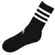 Adidas (Adidas) Neue lässige Sportsocken für Männer und Frauen, Rennen und Fitness-Training bequeme und atmungsaktive Mid-Tube-Socken FH6629 Black S [35-38 Größen]