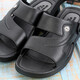 
Huili Shanghai Huili Sandals men's summer simple non-slip wear-resistant daily work and leisure home two-wear beach sandals Huili 3888/black 39