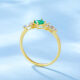 
meluxe Mui Ne 18K gold emerald ring birthday gift for girlfriend [R12113] emerald 22 points (11#)