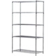 Floor-standing storage rack adjustable stainless steel color metal shelf kitchen utility rack multi-layer shelf storage rack shelf reinforced 120CM long 50CM wide [reinforced] 5 layers