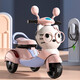 Miletong children's motorcycle 1-3-6 years old can sit on the electric toy remote control for male and female children one year old birthday gift high-end pink + 6V7A + dual drive + microphone + remote control