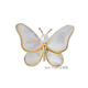 Jack Viney Emerges from Cocoon and Becomes a Butterfly Evening Boat Fritillary Butterfly Brooch Women's Shell Temperament Accessory Pin Trendy Accessory Princess Shell Butterfly Brooch