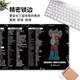 Ruqinlian extra großer Maus -Pad Excel Office -Verknüpfung Tasten Komplett Desktop PS Computer Desk Matte Männer und Frauen Tastaturpad