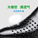 巴图腾皮鞋男夏季真皮透气镂空凉鞋男鞋商务休闲正装大码英伦新郎结婚鞋 黑色套脚大孔透气9901 41