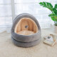 Bad Little Pet Cat House Spring and Summer Four Seasons Universal Semi-Enclosed Dog House Mongolian Cat House Warm Cat House Small Dog Pet Mongolian Cat House Large [16 Jin [Jin equals 0.5 kg] Cat 10 Jin [Jin equals 0.5 kg] Dog]