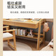 Zhengmu Feng, available in stock, solid wood desk can be lifted, simple home bedroom, office desk, computer desk, study table, walnut color single table, solid wood can be lifted, 100*60*135cm, double drawer