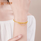 Zhongxin Jewelry Sweet Star 5G Crafts Disco Beads Gold Bracelet Transfer Beads Elastic Bracelet Pure Gold Bracelet for Women Gift Gold Weight 2.71g