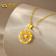 CHINA GOLD K gold necklace dream catcher Mobius chain clavicle chain for mother and wife birthday gift about 1g
