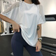 Jincheng Mesh Ropa de secado rápido para mujeres Camisa de jogging Fitness Ropa de fitness de manga corta Internet Celebrity Yoga Top T698 Black M