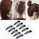 Jiuviya Hair Clip Side Hair Clip 2024 Neues High-End-Kurzhaarbon ein-Line-Clip kleiner Clip-Kopfschmuck Jyfj0033 Black 5 Pakete