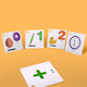 
Aijp digital card baby early education can't tear it 0-100 digital card addition, subtraction, multiplication and division graph cognitive card gift