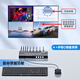 毕亚兹 HDMI kvm切换器分割器分屏器 4K高清 4口hdmi四进一出键盘鼠标共享器带4口同步器分屏同步一体机