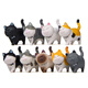 Zhenxi Kittten Desktop Ornamente für Mädchen Geburtstagsgeschenke für Freundinnen und Freundinnen auf ihren Schreibtischen süße Computertische 520 Kätzchen Ornamente [9 Pakete]