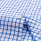 Jarrman Vireaf italiano Gioya Mani Big Brand Luxury Men 100% Pure Cotton Camisa de algodón de alta gama fácil de mantenimiento grande Tamaño 795 Azul Grid 40