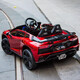 Shanghaojia children's remote control electric car can sit on four-wheel swing toy car and can drive battery-powered baby car for men and women. The top is painted red. Upgraded four-wheel drive + 12V large battery + leather seat + full function