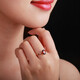 Tingliang 1.68 carat natural garnet ring 18K rose gold colored gemstone ring for your lover, ready for sale from 10th to 20th