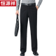 Hengyuanxiang hiver Plus Velvet Tableau décontracté épaissi des hommes pantalon long des hommes d'âge moyen à jambes droites LAMBELT MEN'S PANTS LYC761 Bleu marine (Velvet d'agneau) épaissis 31 (2 pieds 4 tour de taille) Suivre