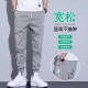 菲凡沃【两件装】夏季薄款休闲裤男新款宽松速干潮流修身工装九分束脚裤 011黑色+卡其色 L 【（30-31码）体重110-130斤】