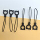 Mobile phone case anti-fall lanyard mobile phone halter neck rope anti-loss artifact mobile phone pendant finger ring hanger lanyard black finger ring buckle - 3 packages