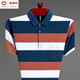 Hengyuanxiang (HYX) Summer de mediana edad de mediana edad de colas de manga corta para hombres puro de bolsillo de bolsillo de bolsillo de bolsillo de bolsillo rayado HHHJ733 Azul 4xl 190 sugerencias 190-210Jin [Jin equivale a 0.5 kg]