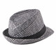 Select letter hat men's autumn and winter Korean style trendy warm thickened woolen hat men and women outdoor casual plaid British jazz hat line plaid-coffee one size fits all (56-58CM) head circumference