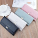 Yizhuchun Fashion Wallet Women's Cover Style Ladies Simple Mom Wallet Long Soft Surface Large Capacity Clutch Pink [Stylish Classic]