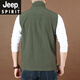 
JEEP SPIRIT Jeep 2025 spring and autumn thin loose horse clip men's casual men's jacket mountaineering and fishing multi-pocket quick-drying vest 9901 black XL suitable for weight 140-155 Jin [Jin equals 0.5 kg]