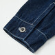 
ASK JUNIOR Boys Jacket 2025 Autumn Medium-Large Children's Denim Jacket Children's Contrast Coat Jacket Trend Blue 150