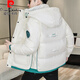 Pierre Cardin Winter Down Jacket Men's Short Thickened Warm White Duck Down Winter Jacket 2025 New Casual Hooded Winter Jacket Black High Quality Down 2XL 140-155Jin Jin equals 0.5 kg