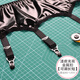 JOHUAN patent leather garters covered with rubber buckles metal gourd buckles garters European and American stockings and stockings accessories black (patent leather garters) recommended 75-125 Jin [Jin equals 0.5 kg]