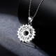 QIANSHU Platinum Pendant Boys Mechanical Gear PT950 Pendant Platinum Necklace Personalized Pendant Neck Ornament Single Pendant PT950 1.8-2.0g