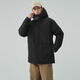 
Snow Fly [Off-season Clearance] Fashionable and versatile outdoor short windproof and warm stand collar hooded Parker extreme cold down jacket Black 8056 L 175/92A