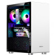 JONSBO U4 white ATX chassis (supports ATX motherboard/high tower radiator/ATX power supply/all-aluminum shell/5MM thickness tempered glass side panel)