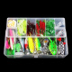 Two-dimensional Lure Bait Set, Freshwater Seawater White Lure Sequin Bionic Soft Bait, Hard Bait, Crooked Mouth Bass, Blackfish Special Killing False Bait Set, 334-piece Comprehensive Set