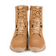 New Brown Combat Boots Men's Ultra-Light High Top Side Zipper Combat Boots Breathable Anti-Slip Brown Combat Boots Waterproof New Combat Boots Super Fiber Style 42
