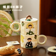 Dimple mug ceramic cup coffee cup couple drinking cup teacher's day gift exquisite color box