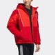 阿迪达斯 （adidas）Neo棉服男装冬季户外运动服加厚保暖棉衣休闲连帽外套夹克HC9731 HC9724红色 S