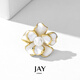 Jay camellia brooch, high-end female corsage, collar pin, clothing accessories, birthday gift for mother-in-law, elders, brand gift box, white (Beijing warehouse/delivered nearby)