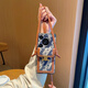 适用华为Pura70手机壳斜挎可背带Pura70Pro防摔Pura70Pro+保护套 【潮牌蓝色+斜挎卡包】 华为Pura70【皮纹】