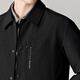 Dances with Wolves Selected Fabrics Autumn and Winter Textured Lapel Work Jacket Commuting Men's Jacket 001 Black 175