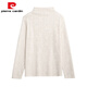 Pierre Cardin Lady's new inner half turtleneck Yiwu bottoming shirt for women autumn and winter long sleeves large size belly covering slimming lace black XL recommended 120-140 Jin Jin equals 0.5 kg